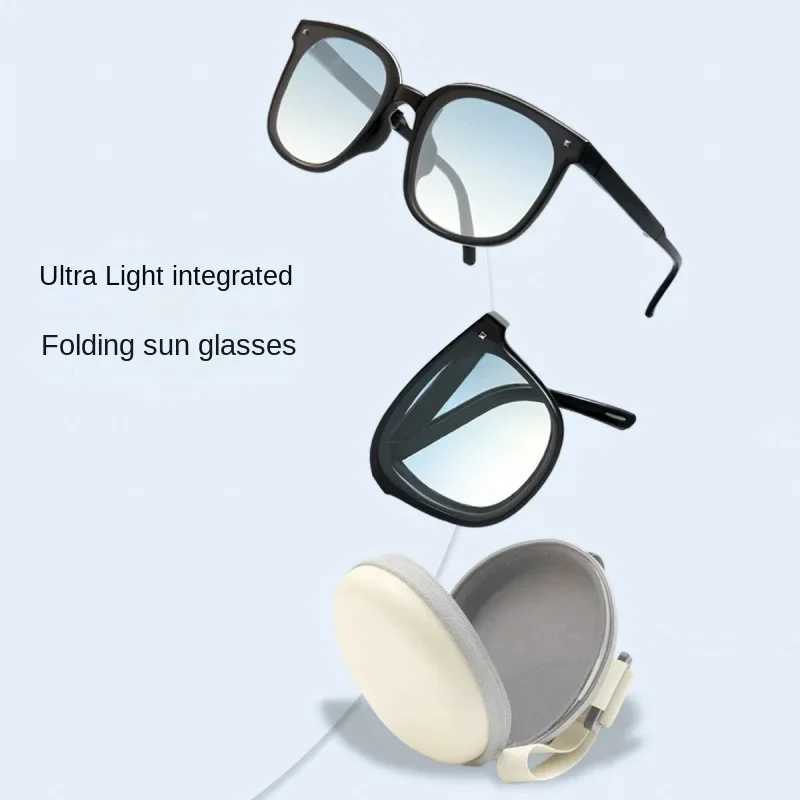 New Sunglasses Under Focus Foldable Ins Womens Premium Sunglasses UV Protection Visual Clarity Reduce Glare Color TruthX240920
