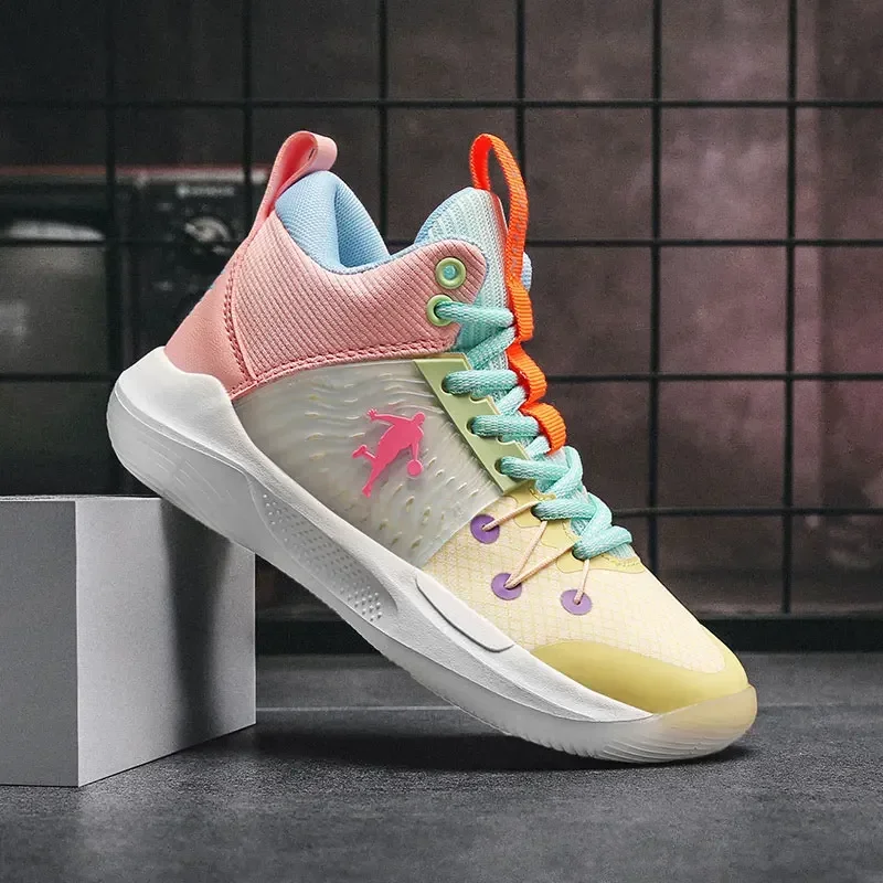 Vanmie 2023 Basketball Shoes Fashion Sneakers for Kids Boys Basket Shoes Comfort Sport Sneakers Children's Training Sneakers
