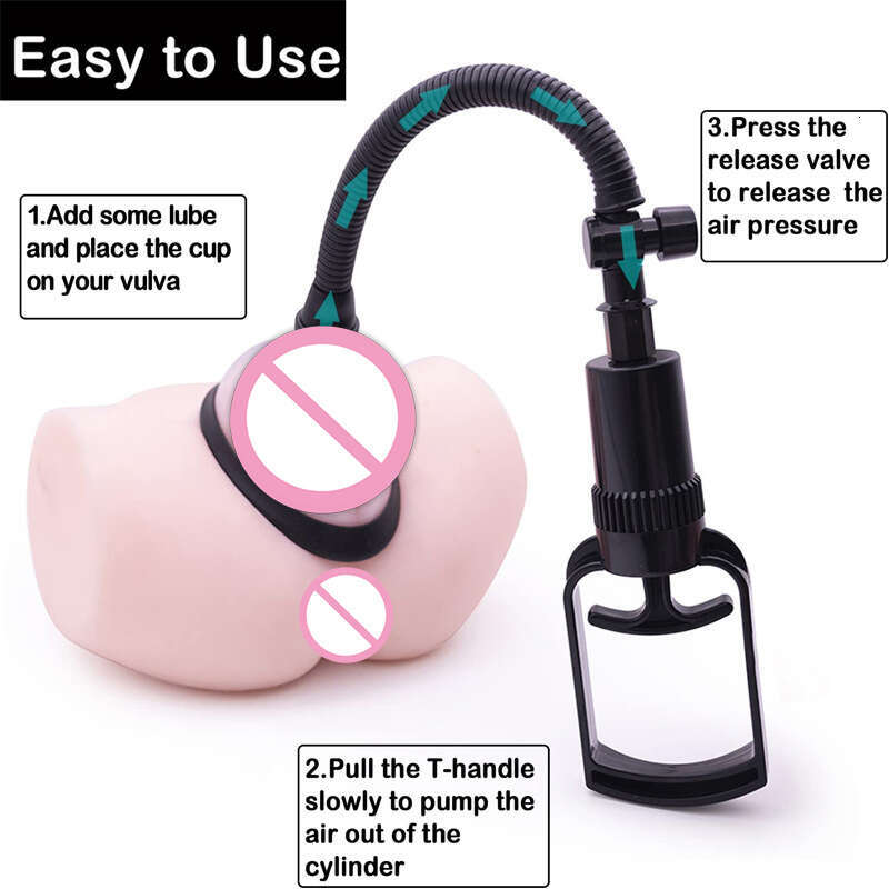 Efficie Pussy Pump Vagina Clitoris Sucker Manual Women Breast Massage Nipple Stimulator Enlarge Vacuum Pump Cover Adult Sex Toys