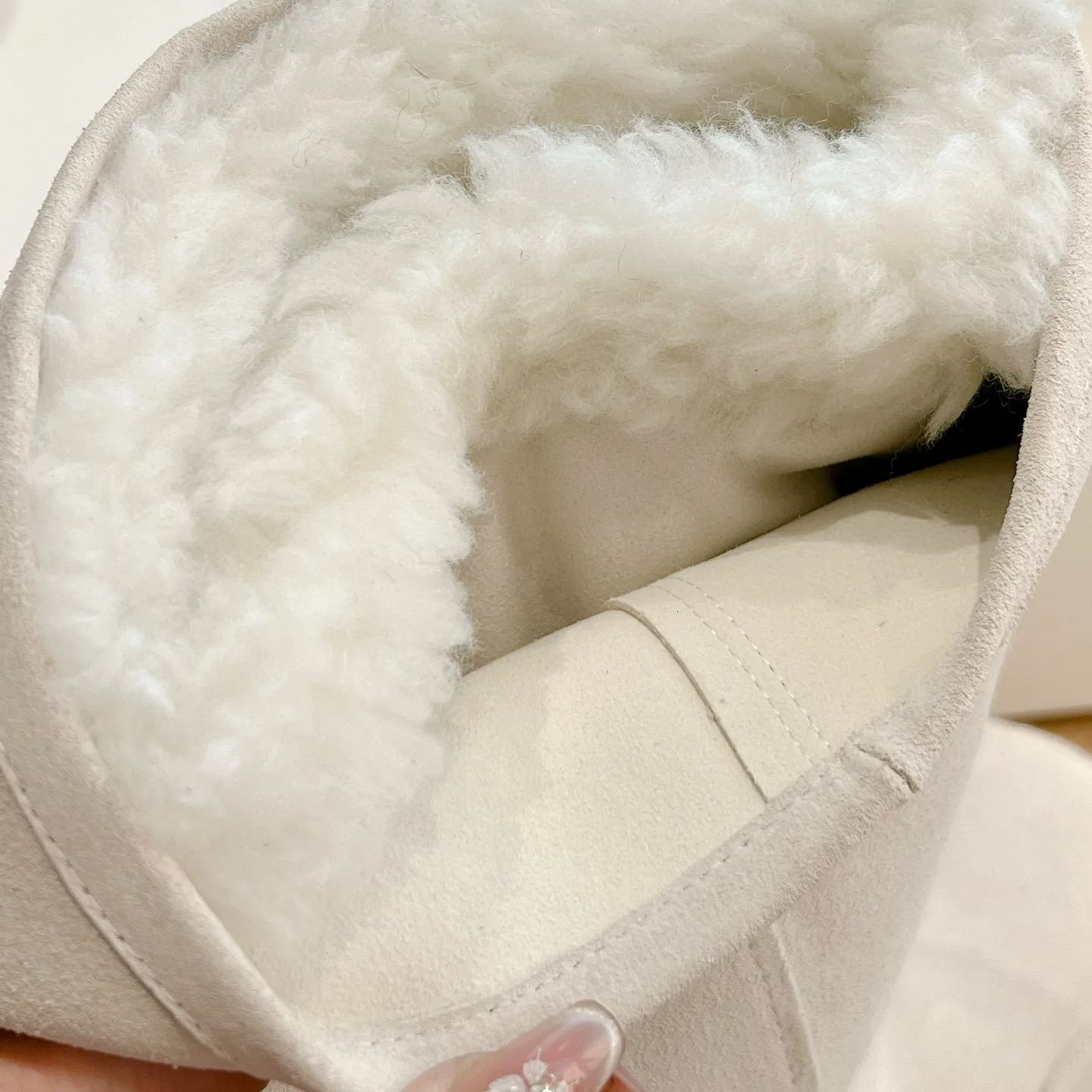 Desiger Big Head Snow Boots For Women Unisex Winter Fur Integrated High Tube And Warm Thick Soled Cotton Shoes Fo