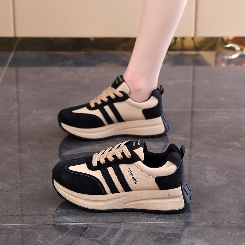 for Women 2024 New Autumn White Versatile Student Thick soled Casual Board Shoes HXX-AR708