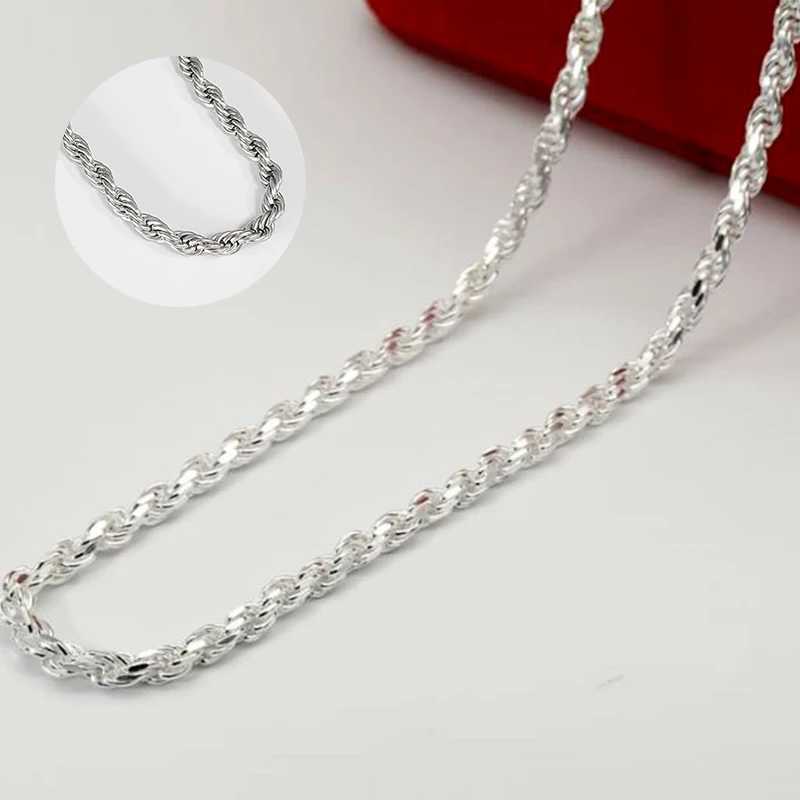 Stainless Steel Rope Chain Necklace For Men Women Braided Rope Chain Choker Necklace Gold Color Neck Metal Fashion Jewelry GiftX240919