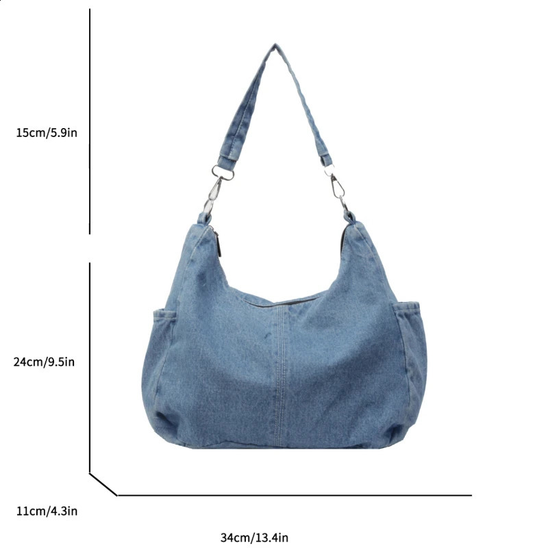denim canvas messenger bag large homeless cross body with multiple pockets suitable for womens casual shoulder 240919