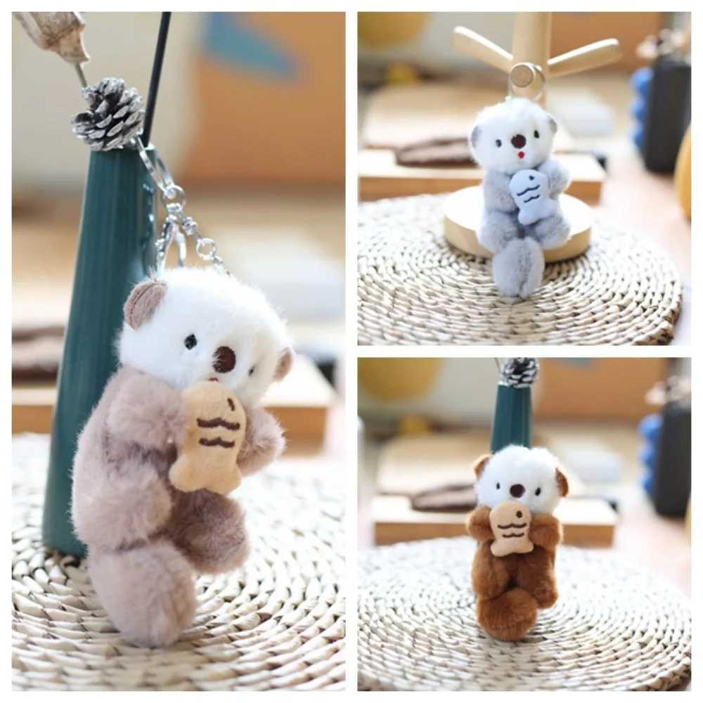Animal Doll Cartoon Otter Keychain Accessories Decorative Plush Otter Bag Pendant Bag Pendant Soft Filled Otter KeychainXJ250319