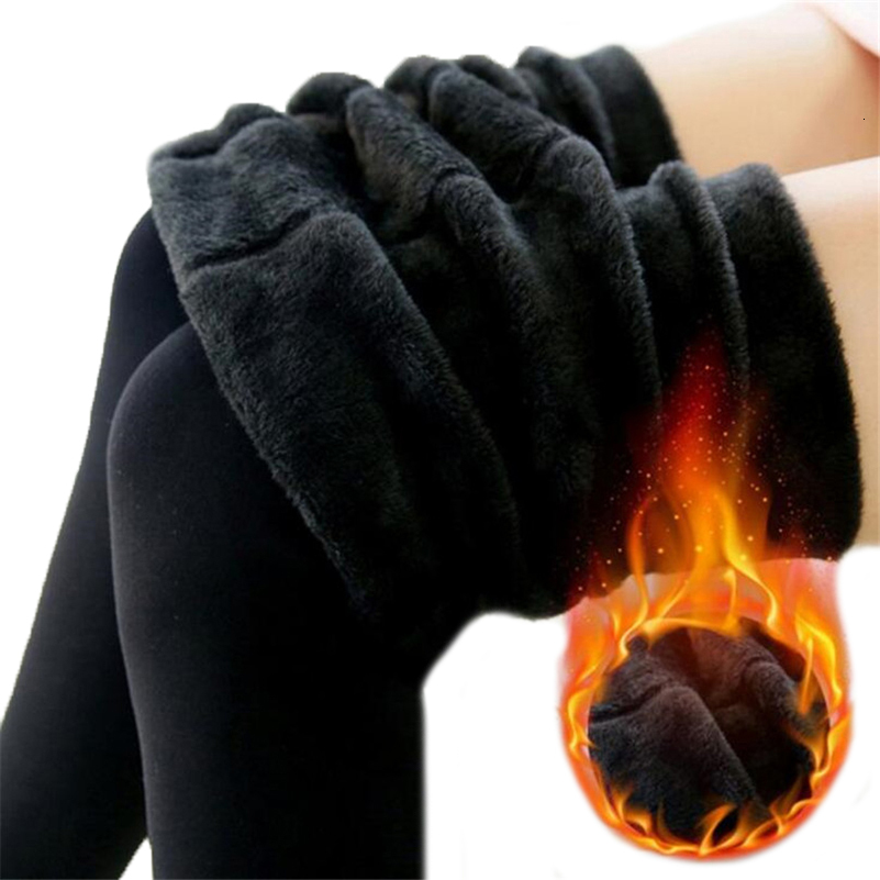 2026 YRRETY Winter Warm Thick Tights Thermal Leggings Women Knitting Veet High Elastic Thicken Black ing Pants Skinny Clothes