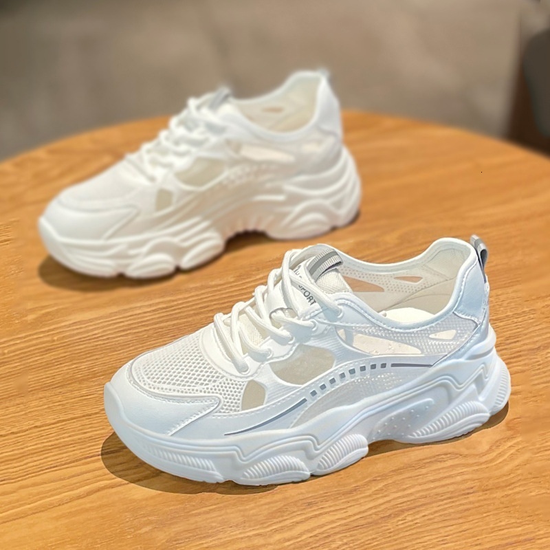 Dad's 2023 Spring New Instagram Thick Sole Casual Sports Women's Trendy Shoes