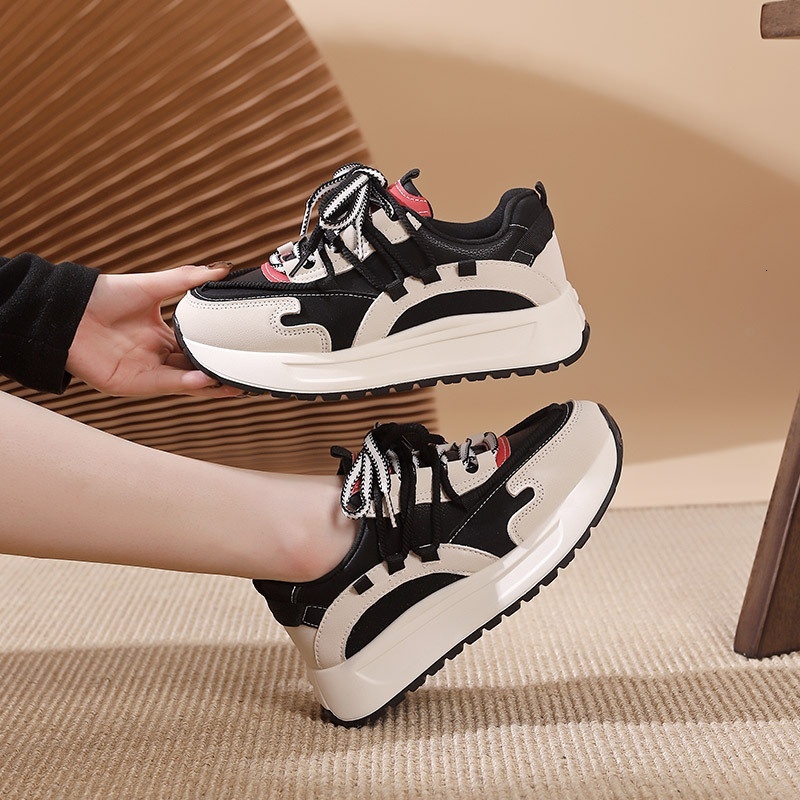 Ins Korean version new dad shoes for women 2024 autumn student running sports thick sole leisure street shot XM-SH203