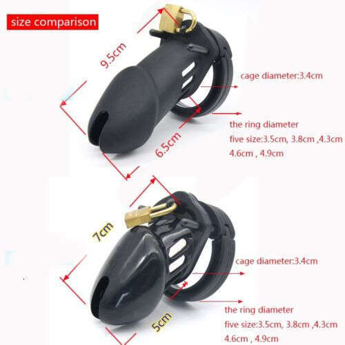SEXBAY factory wholesale male chastity cages Lightweight chicken cages equipped with sex toys for men 5 size invisible locks