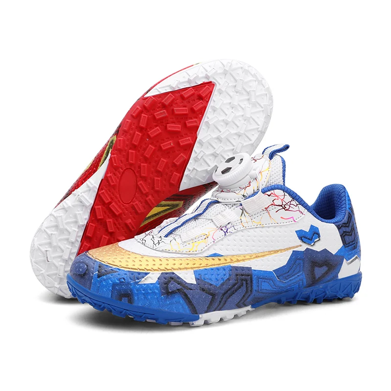 Children Football Shoes Ultralight Training Boy Girl Soccer Shoes Outdoor Indoor Training Fast Futsal Kids Football Field Boots