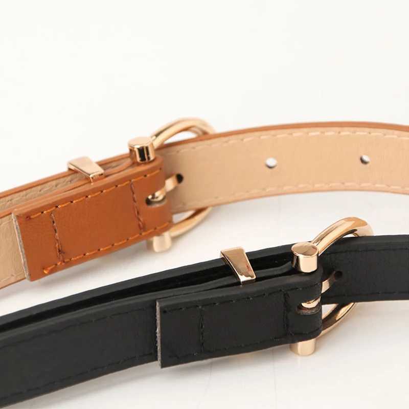 New PU leather simple metal buckle belt womens dress denim belt luxury designer brand womens belt W240920