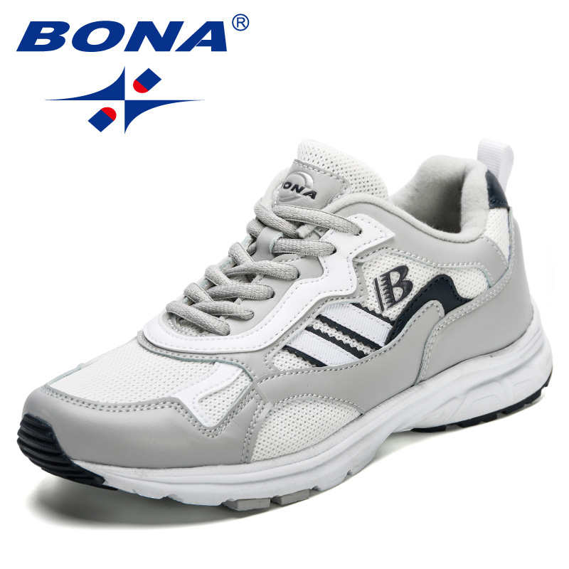 2023 BONA new Designers Action Leather Men Running High Quality Platform Chunky Sport Man Outdoors Walking New Shoes e8c5