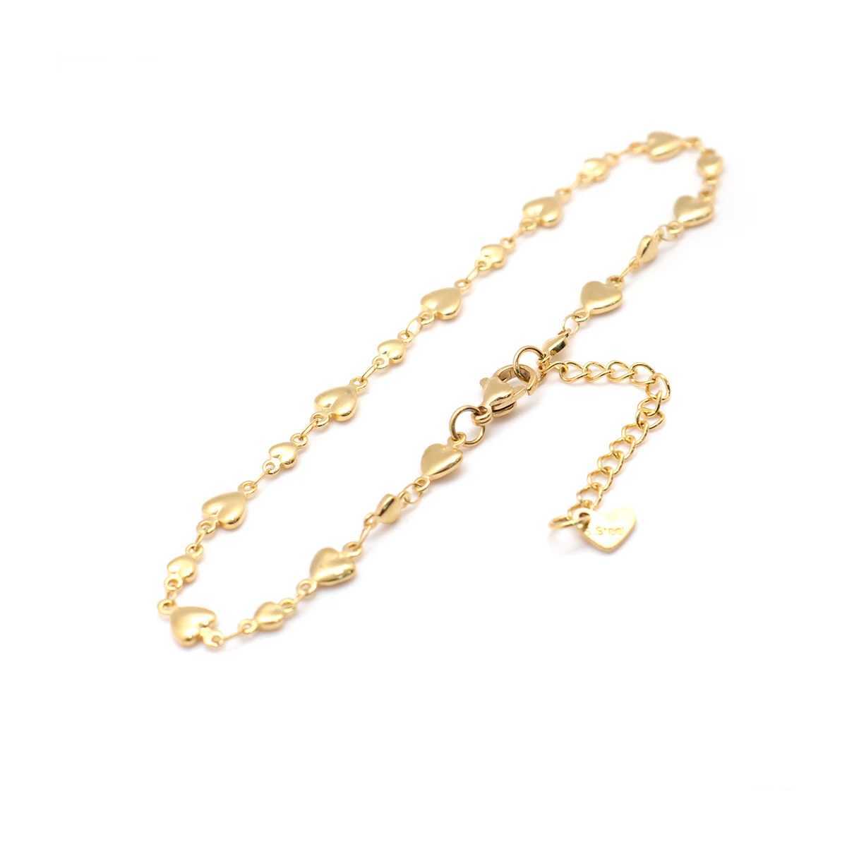304 Stainless Steel Anklet Gold Color Chain Anklets For Women on the foot Jewelry Summer Party leg Gifts Adjustable 1 Piece Y240920