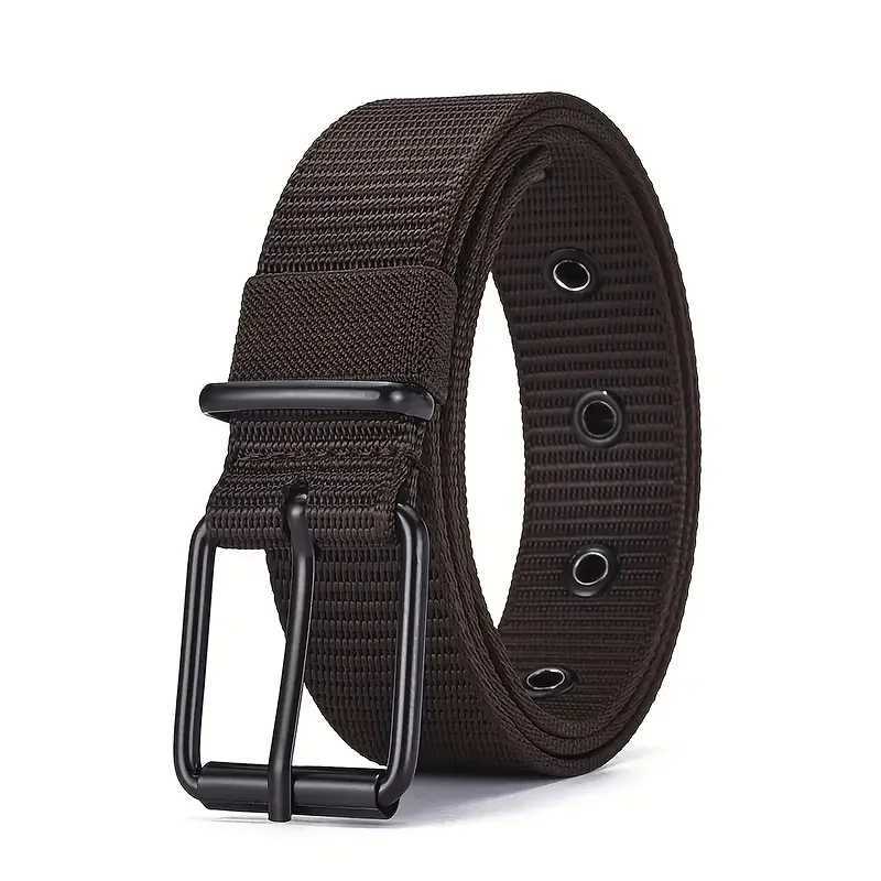 Buckle canvas mens belt outdoor sports youth jeans nylon belt daily casual wear W240920
