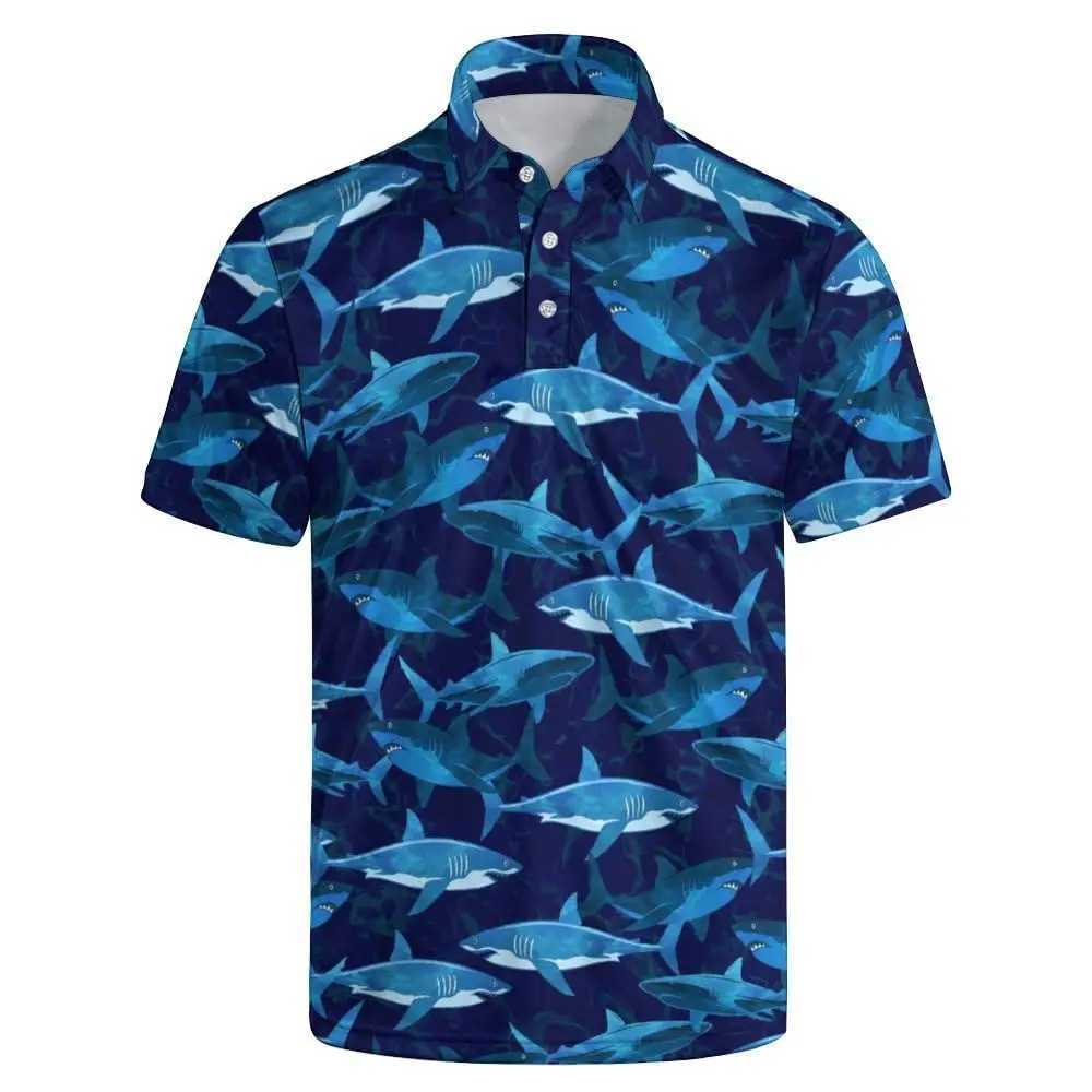 New Mens Striped Five-Pointed Star Printed Polo Shirt Mens Comfortable Fashion Golf Wear Mens Breathable Fitness Tennis WearX240920