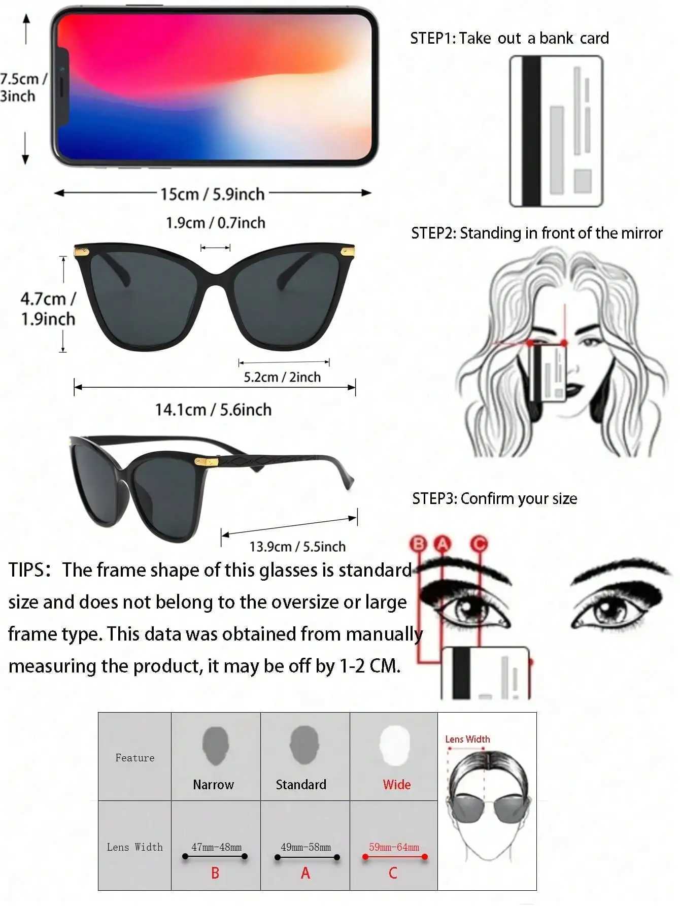 3PCS Unisex Plastic Cat Eye Frame Spicy Y2K Sunglasses For Rave Party Musical Festival Street Snap AccessoriesX240920
