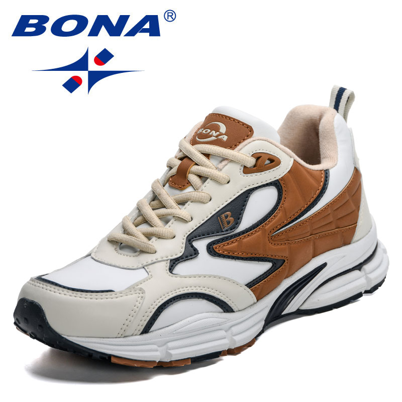 2023 BONA New Designers Athletic Shoe Men New Casual Sneakers High Quality Light Breathable Sport Man Footwear Popular Running Shoes 084e s