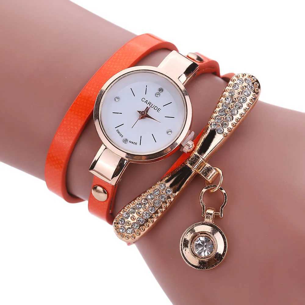 Women Leatheranalog Quartz Wrist Watches Circular Small Dial Design Sense Fashion Dress Clock Simplicity Elegant Watch 2024X240920