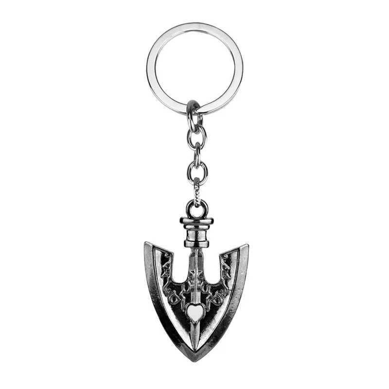 New Anime JOJOS Bizarre Adventure Metal keychain Small Shovel Alloy Keychain Car Accessories Key Pendant GiftX240919