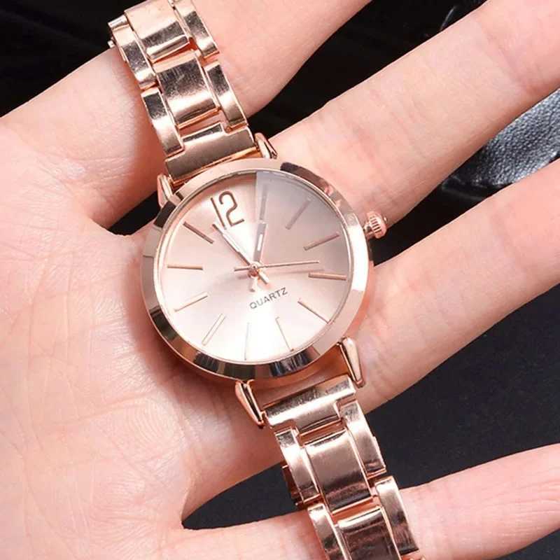 Womens Watch Luxury Women Simple Dial Hollow Strap Fashion Gold Bracelet Quartz Wristwatch Reloj Mujer Relogios FemininoX240920