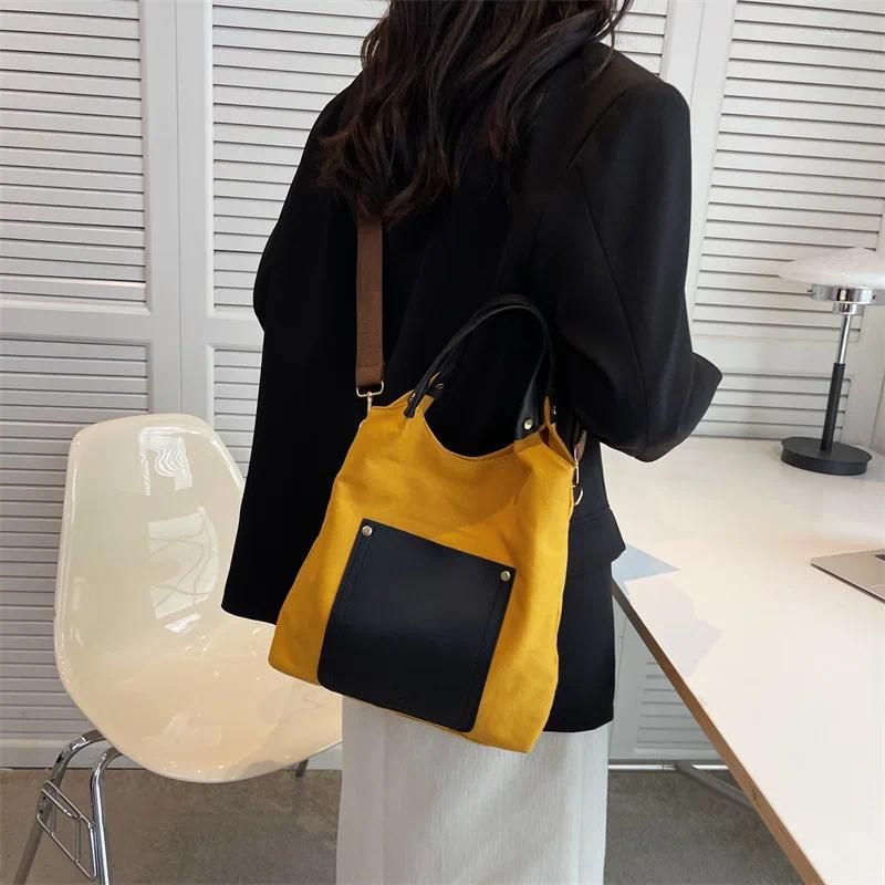 Free Shipping Shoulder Bags Miyagawa 2024 High Capacity Women's Canvas Bucket Bag Fashion Autumn Single Underarm Purses And Designer Bag Luxury B