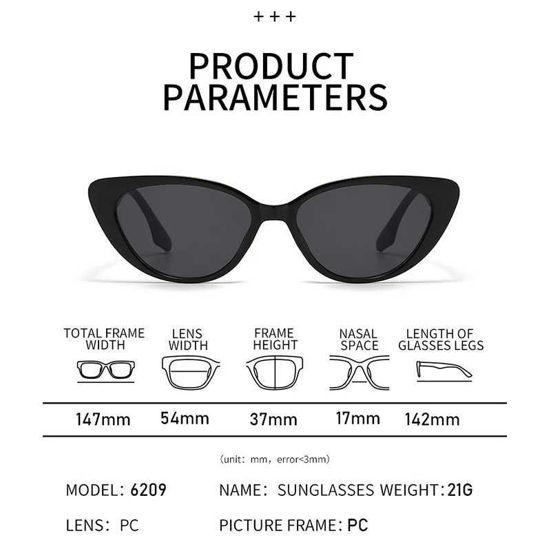 2024 Vintage Cat Eye Women Sunglasses Vintage Small Frame Sun Glasses For Men Luxury Brand Design Outdoor Eyewear UV400X240920