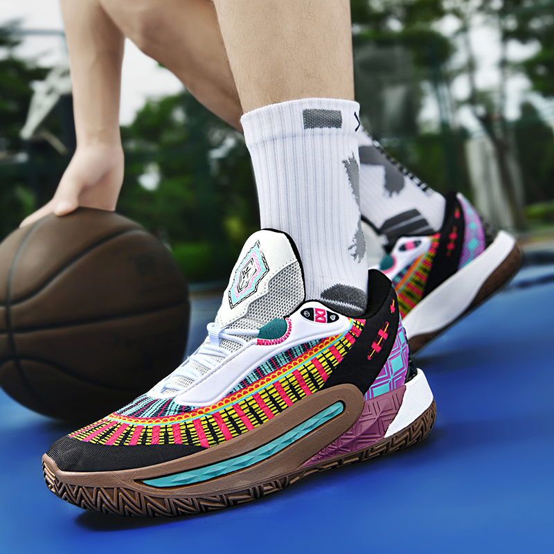 2023 New Men Streetball Basketball Shoes Culture Sneakers Wear Resistant Non Slip Training Athletic Sneakers Male Basket Boots