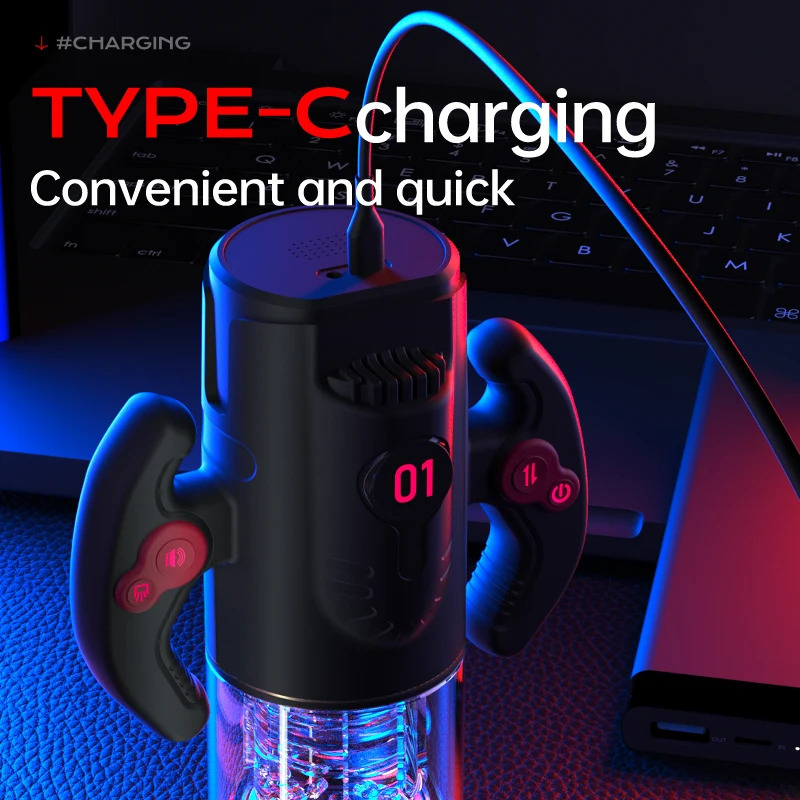 Electric male voice with airplane cup tight juice automatic masturbation clip sucking adult sexual product vibrating 240914