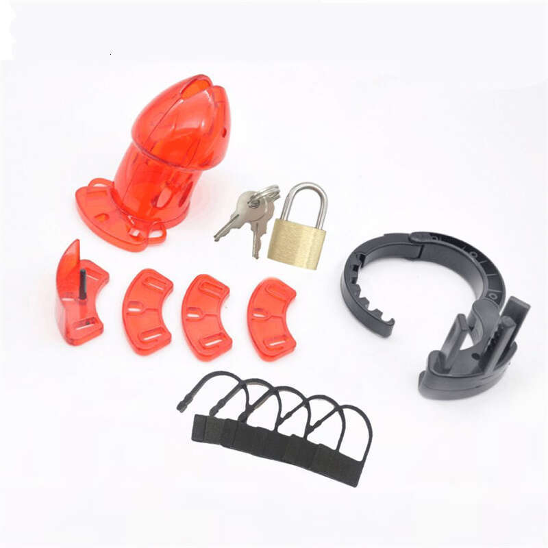 adjustable cock cage Device male chastity lock SM adult product plastic chastity cage for man