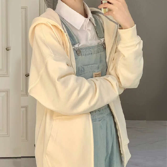 Hallowmas 260G Fish Scale Loose Oversize Hoodie Cardigan Zipper Couple Jacket Womens New Early Spring and Autumn Womens Coat Jacket Women Coat Autumn 