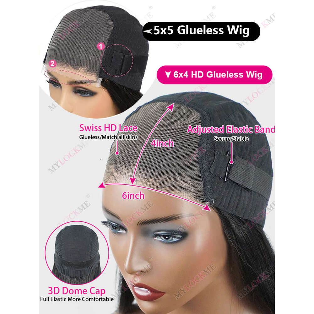 34 36 38Inch 13X6 Hd Lace Frontal Bone Straight Brazilian Wigs 13X4 Human Hair Ready To Wear Wig For Women