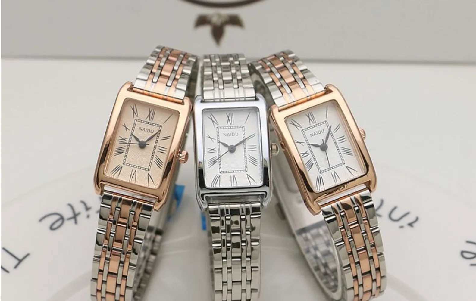 2024 New Women Watch Light Luxury Brand Stainless Steel Ladies Business Watches Female Student Fashion Quartz WristwatchesX240920
