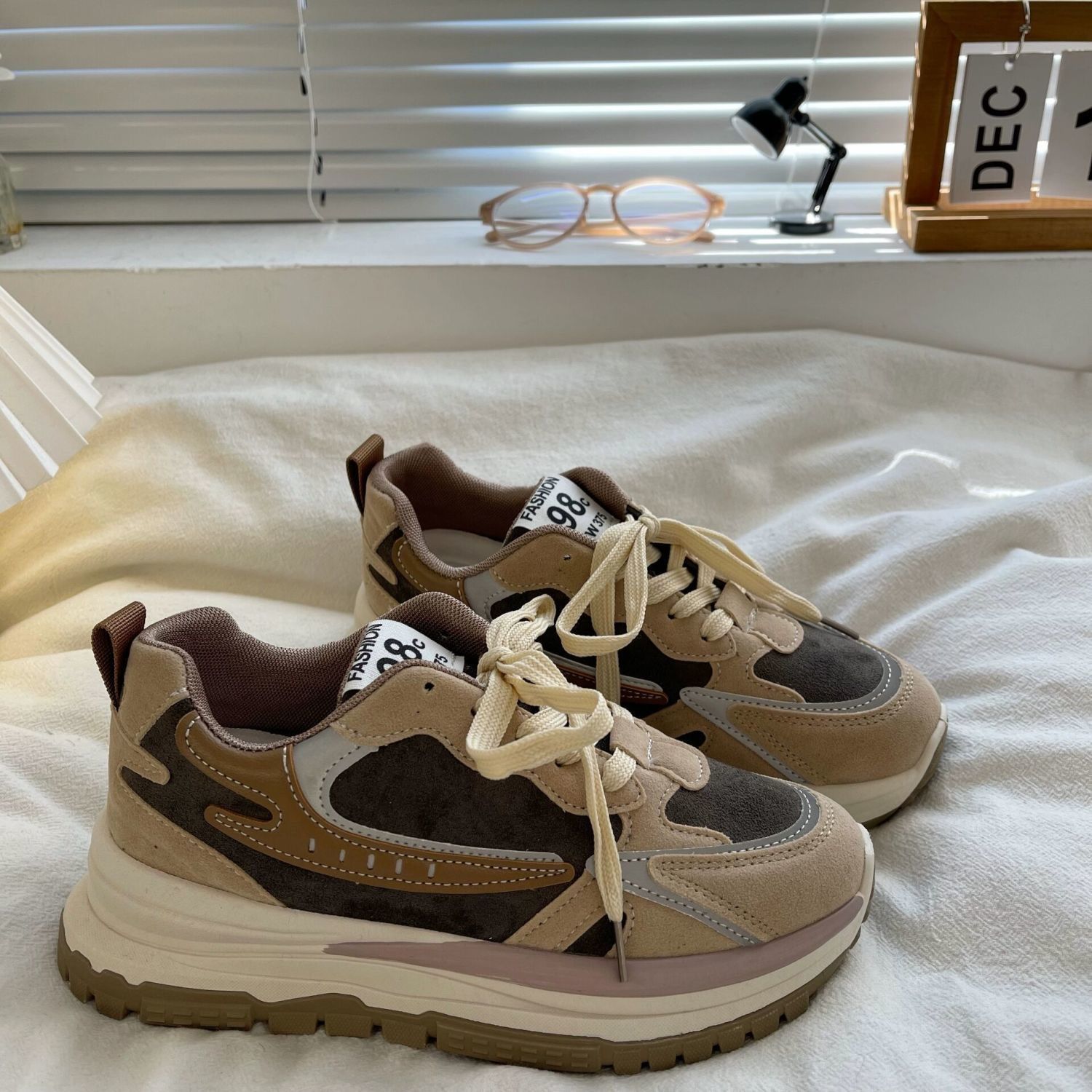 dh5367242 Vintage 2023 Platform Sneakers Women Autumn Fashion Patchwork Sports Shoes All-match 2022 Anti Slip Daily Wear Ladies Footwear 00d4 1667