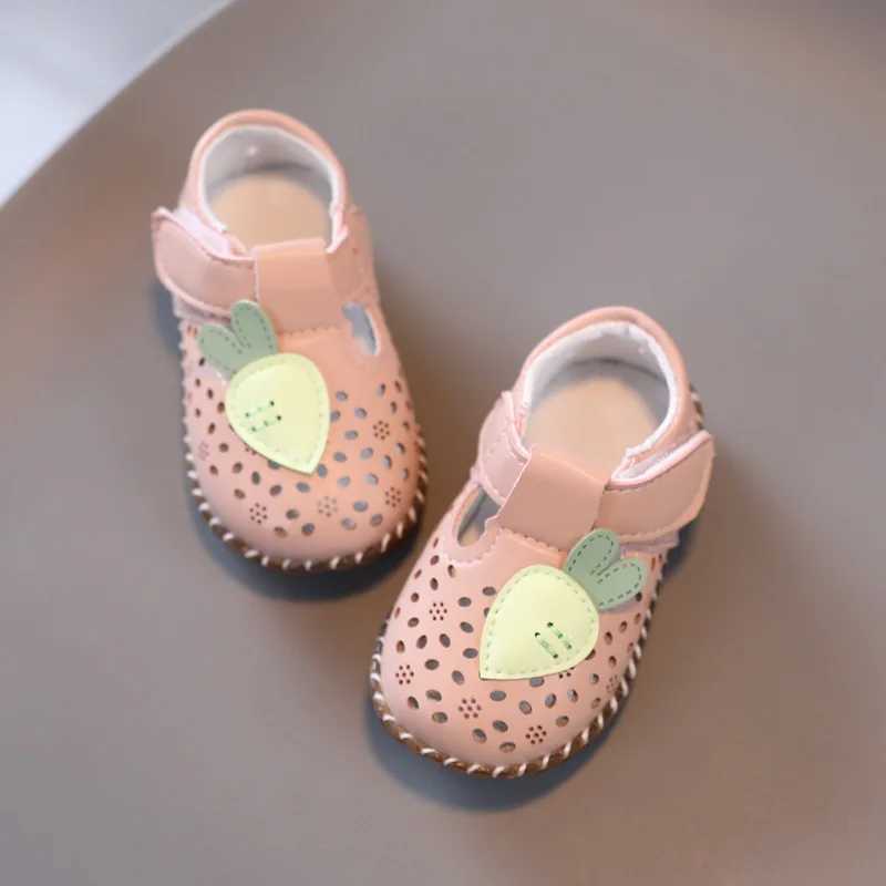 Soft Soled Toddler Shoes New Girl Princess Shoes Cow Tendon Soled Small Leather Shoes Baby Shoes Hollow Out Girl Shoes Kid Shoes M240920