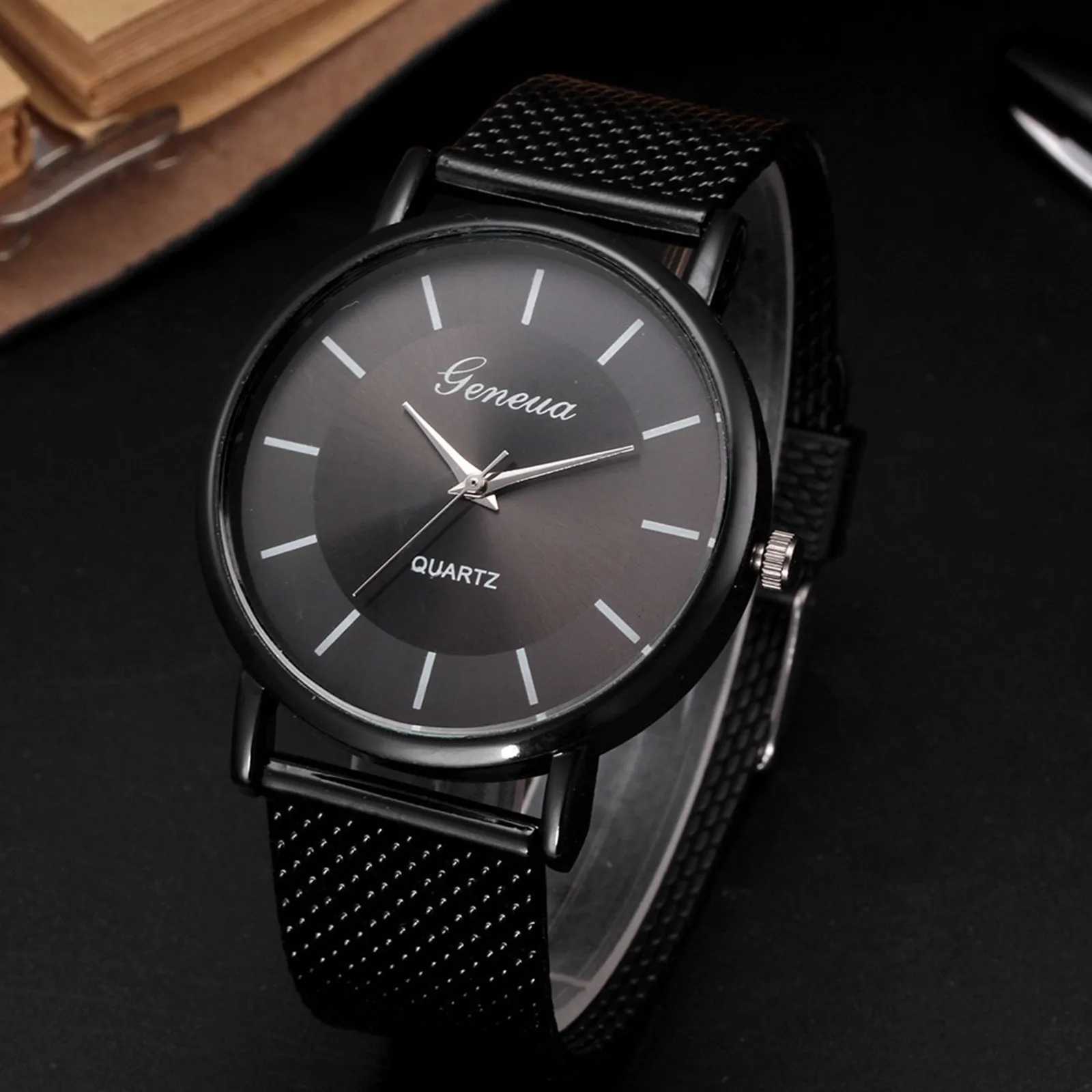 Mens Wristwatch Quartz Steel Stainless Number Women Wrist Watches Mens Watch Fashion Quartz Wristwatches Watches For MenX240920