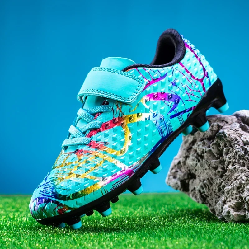 Children's Professional Football Boots Non-slip Wear-resistant Outdoor Lawn Sports Training Footwear Fashionable New Low-top