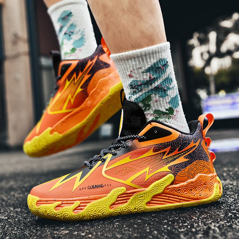 Men's sports shoes, trendy sneakers, mesh breathable outdoor shoes, fashionable, casual, comfortable basketball men's shoes