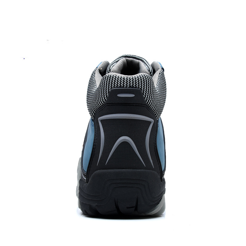 Genuine Blue Leather Winter Men's Hiking Outdoor Sports Shoes Man High Quality Trekking Boots For Men chaussures de sport dfe3 5553