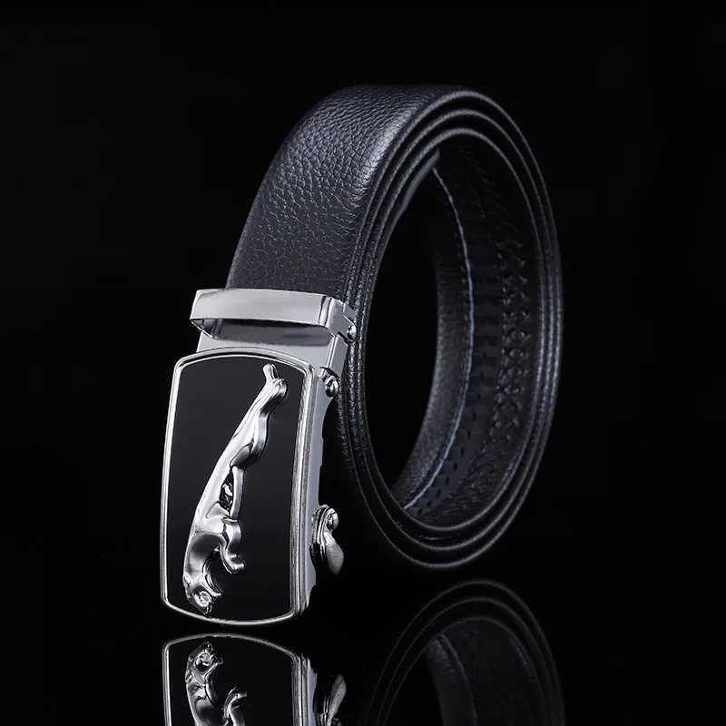 Mens Fashion PU Alloy Square Buckle Business Casual Belt Elegant Black Belt Mens Jeans Belt Metal Buckle W240920