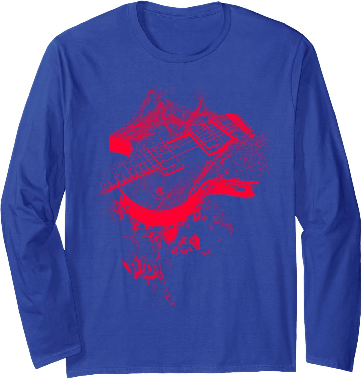 Long Sleeve Shirts for Men sweatshirt Graphic Guitar Cool Rock Music Musicians Gift Long Sleeve Tee Streetwear Casual tops clothes