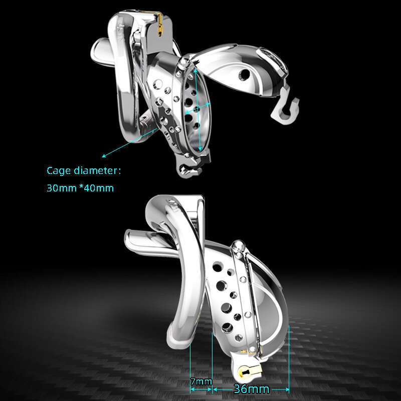 New Openable Ring Removable BDSM Breathable Penis Lock Steel Male Chastity Cage Lock toys