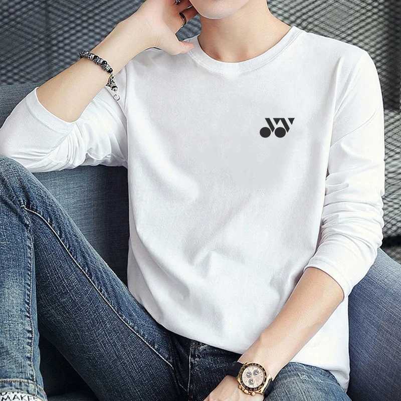 2024 HEAD Brand New Mens T-Shirts Long Sleeve Slim Men T-Shirt Young Man Pure Color Tops Tees Shirt O-Neck For Male Boys TshirtX240919