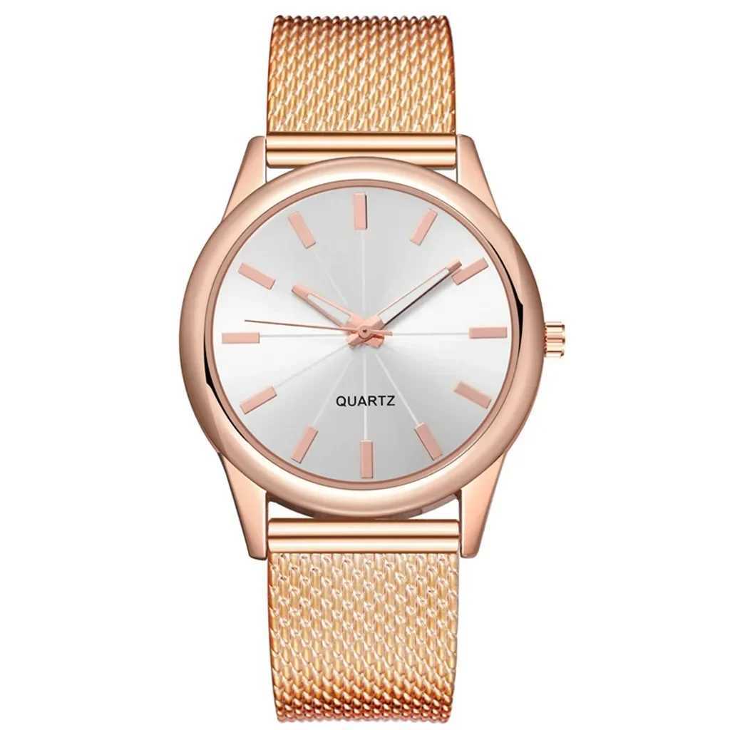 Fashion Womens Watch Gold Black Watch Stainless Steel Mesh Ladies Quartz Watch Luxury Montre Femme Wristwatches Relogio FemininoX240920