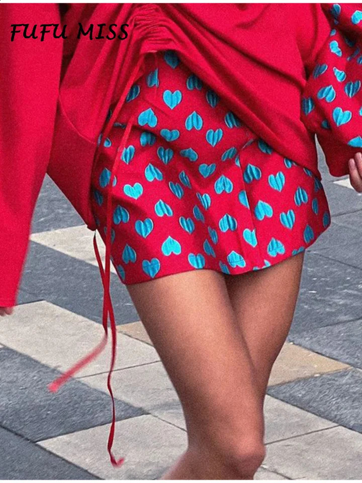 Casual printed cotton jacket womens tight fitting long sleeved zipper pocket jacket A-line tight fitting 2024 Y2k womens clothing 240919