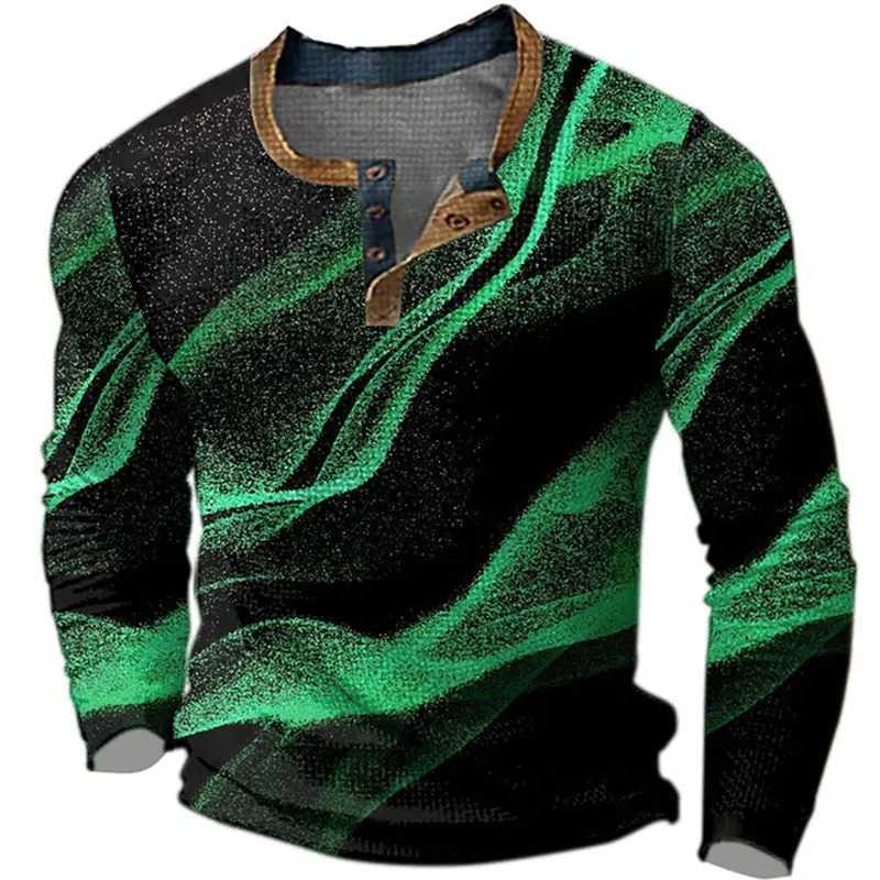 2024 Elegant Fashion Harajuku Slim Fit Ropa Hombre Loose Casual All Match Stripe POLO Shirt Printed Button Long Sleeve T-shirtsXJ240920