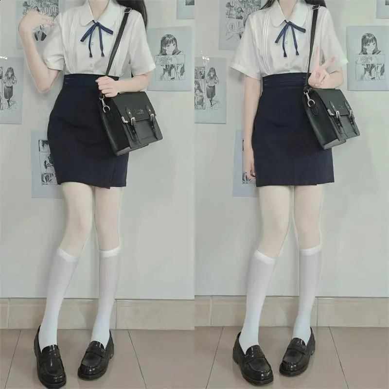 JIAERDI Japanese Style JK Uniform Girl Large Capacity Lolita Shoulder Bag Womens Preparatory Brown School Bag Student 240918