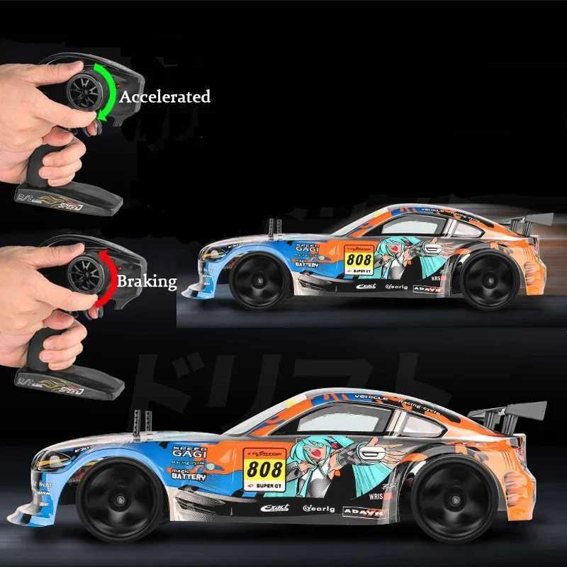 Free shipping 1 10 40km/h Remote Control 4wd High Speed Drift Car Shock Absorber Anti-collision Rc Christmas Gift Toys for Boys