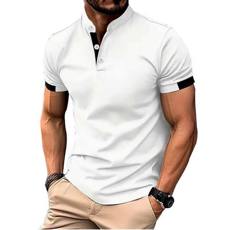 Mens Golf Shirt Golf Polo Work Casual Lapel Short Sleeve Basic Modern Color Block Patchwork Spring Summer Regular FitX240920
