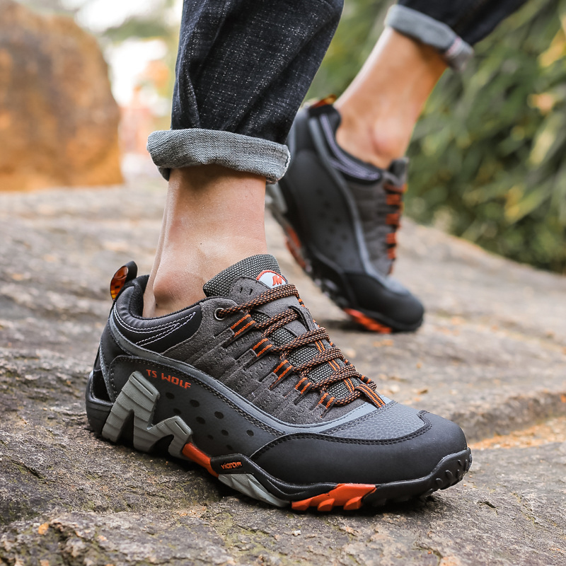 Men's Shoes: Non-Slip Hiking Sneakers, Waterproof Outdoor Trekking hot New Shoes for Couples, Breathable Sneakers Men, Lightweight Sport Camping 