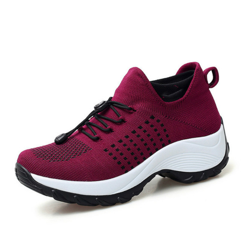 2025 new Platform Flat Running Shoes Woman for Women 2020 Breathable Mesh Ladies Sock Sneakers atillas Mujer 896f