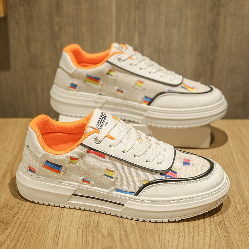 2024 Summer Men's Outdoor Casual Board Shoes Breathable and Comfortable Canvas Shoes